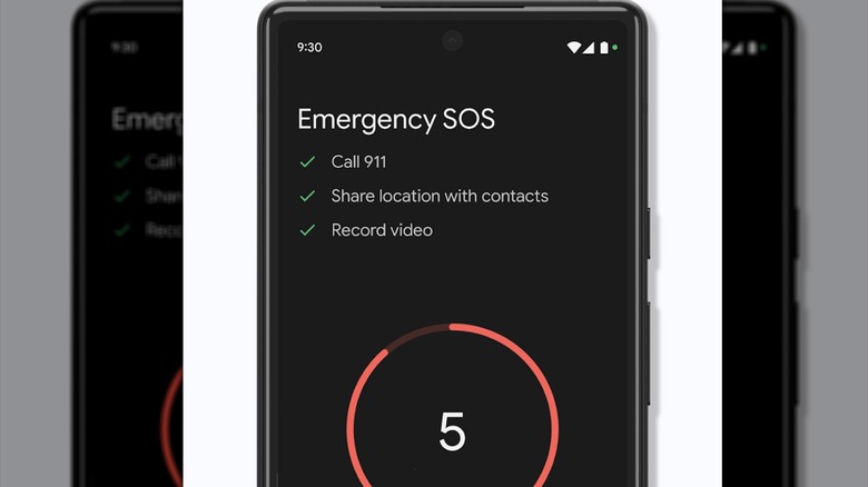The Android Emergency SOS feature.