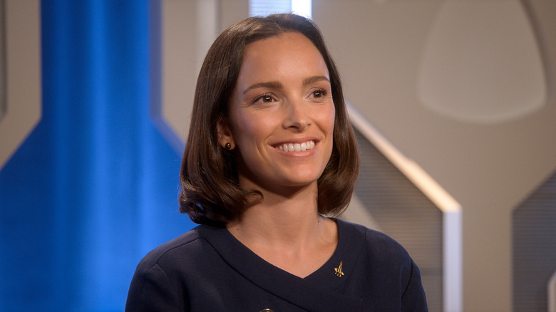 Astronaut Ellen Wilson smiling in 