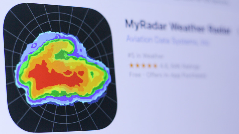 The MyRadar app available to download