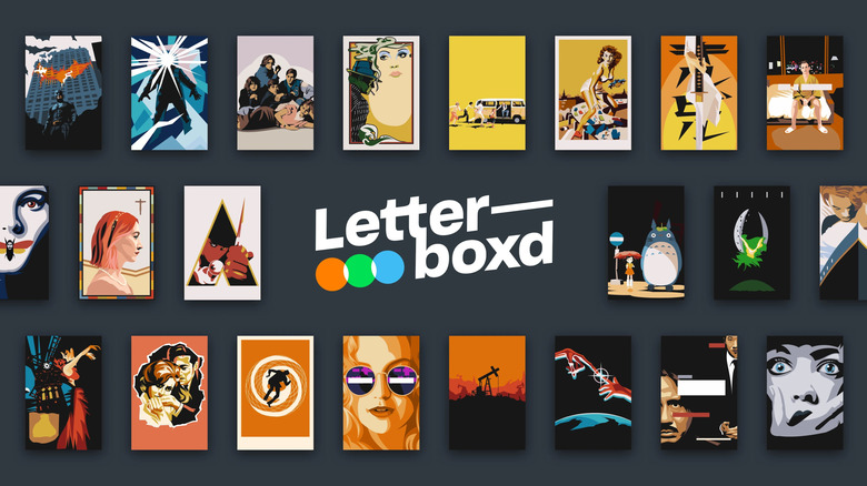 Letterboxd logo surrounded by film posters