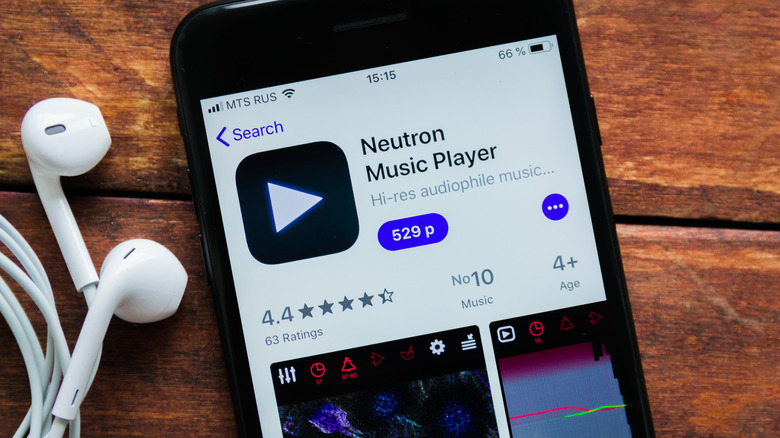 A picture of Neutron Music Player on Apple App Store