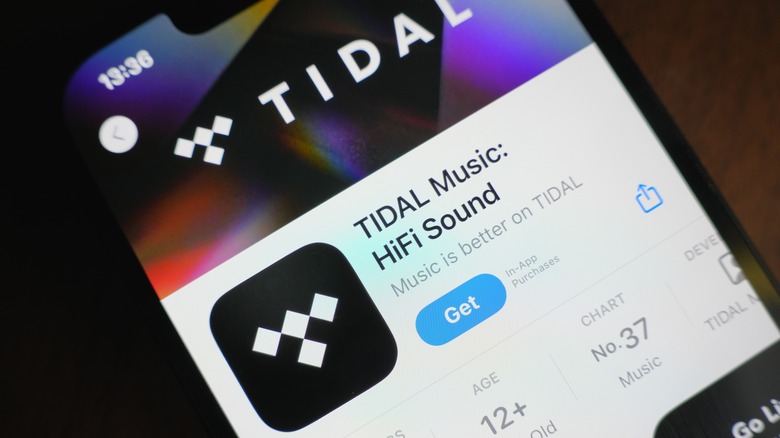 A picture of Tidal Music app on Apple App Store