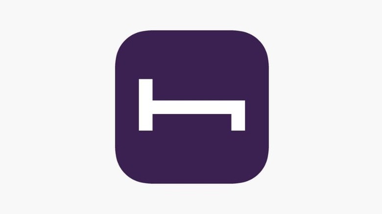 A screenshot of the Hotel Tonight logo in the Apple App Store.