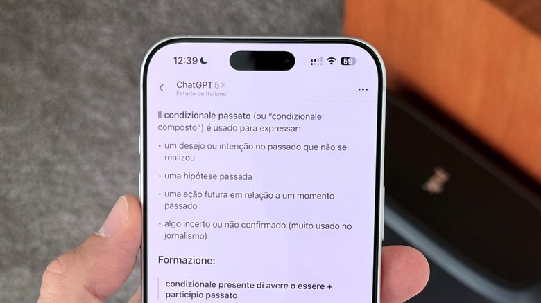 ChatGPT app on iPhone