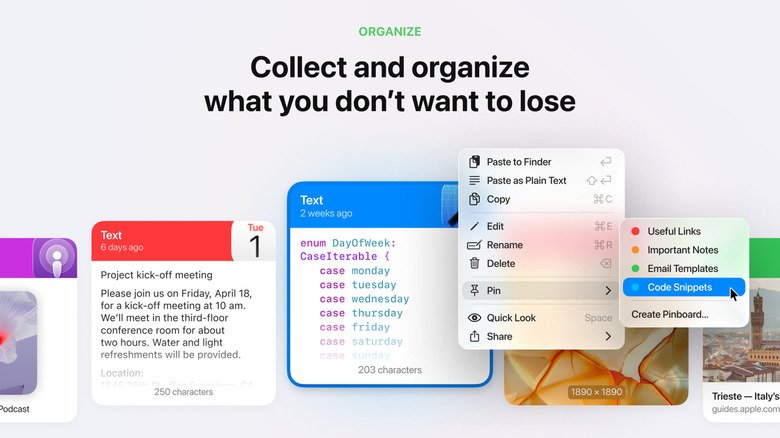Promotional image of the Paste app on macOS