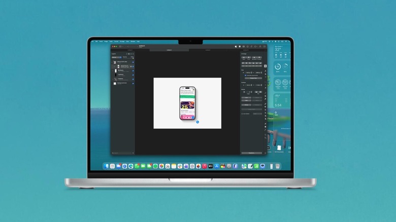 Pixelmator Pro running on a MacBook Pro