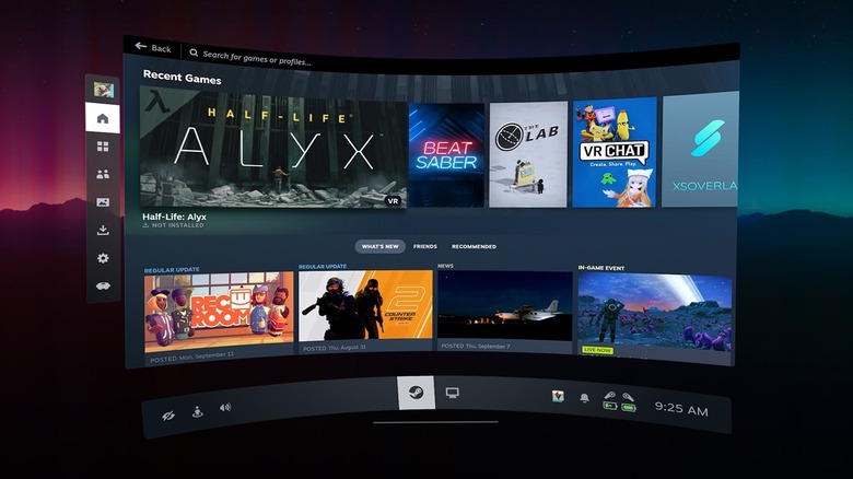 Screenshot of Steam Link user interface