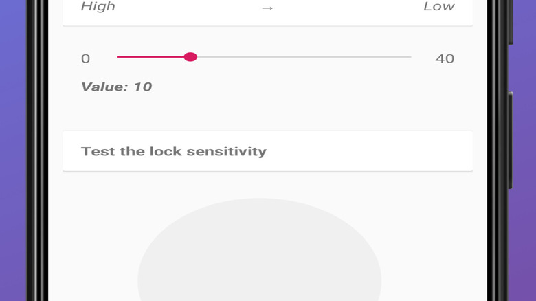 The settings screen for the Private Lock app