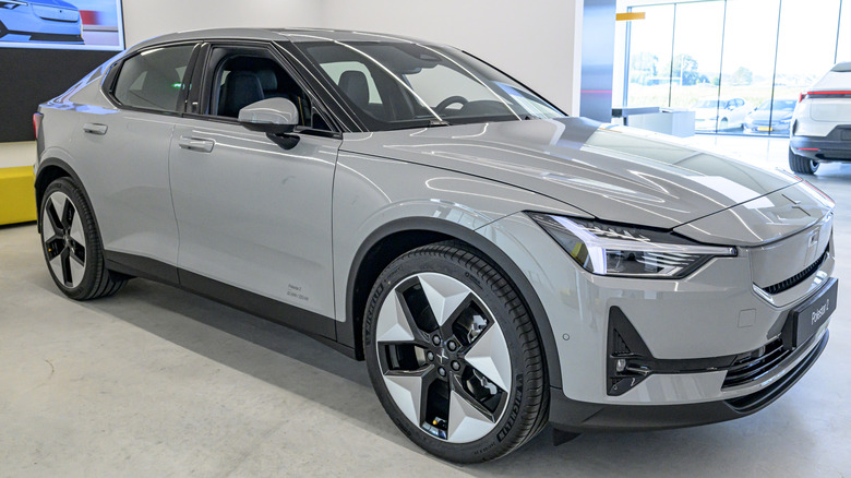 Polestar 2 parked in a dealership