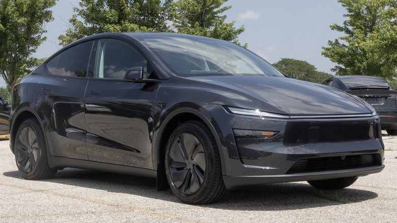 Tesla Model Y parked outside