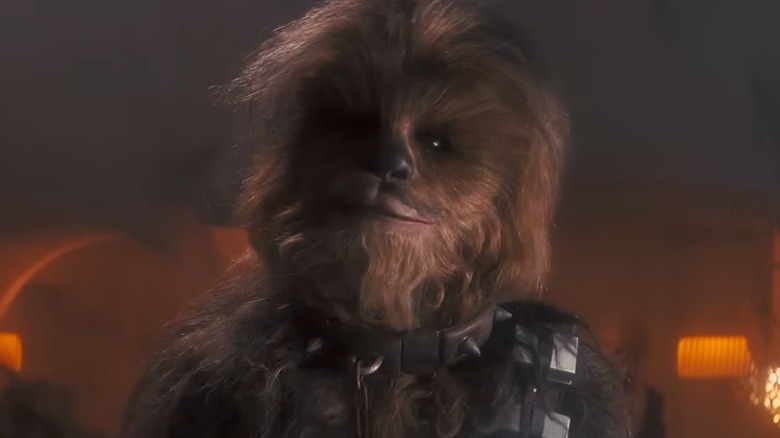 Chewbacca in Jabba the Hutt's palace
