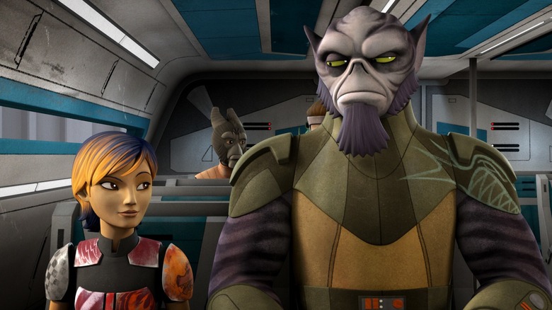 Zeb and Sabine in Star Wars Rebels