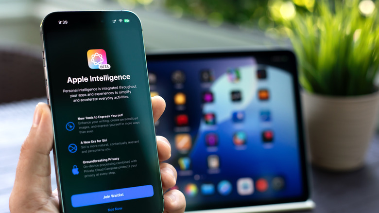 iPhone displaying Apple Intelligence functionalities