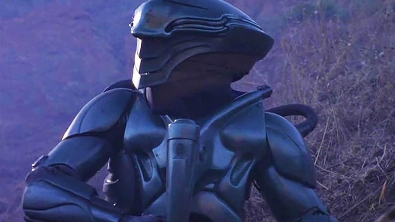 An armored Chig soldier on "Space: Above and Beyonf."