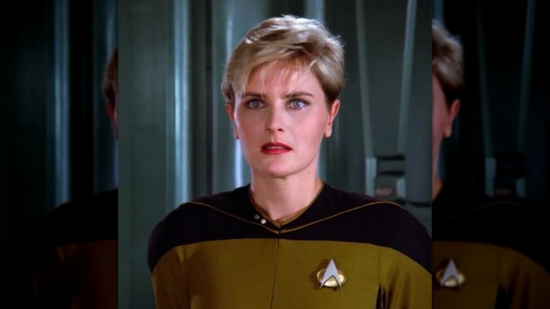 Lieutenant Natasha Yar in Star Trek: The Next Generation.
