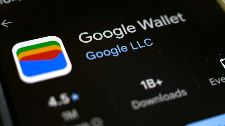 Google Wallet icon on an Android phone.