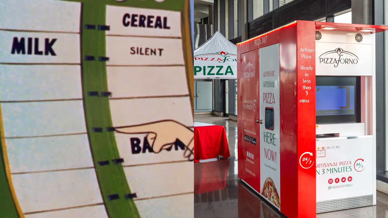 A Pizza Forno machine next to Jetsons using food machine