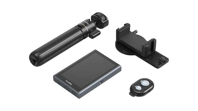 The SmallRig selfie monitor against a white background