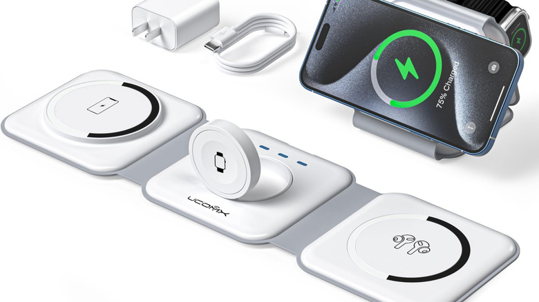 a 3-in-1 charging station laid flat