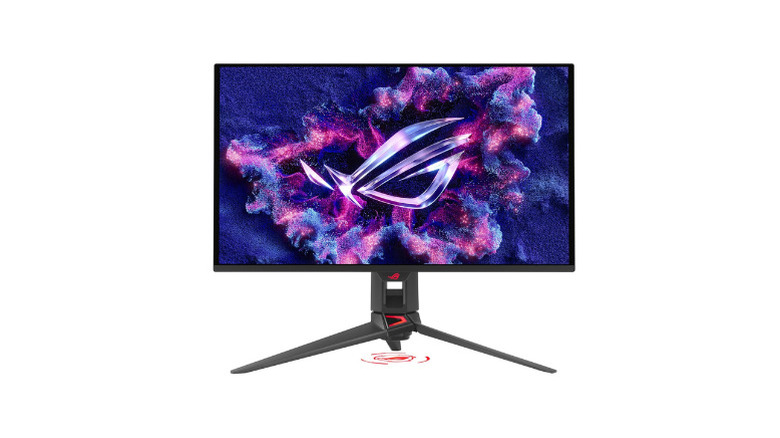 An Asus ROG Swift 27-inch 4K QD-OLED gaming monitor