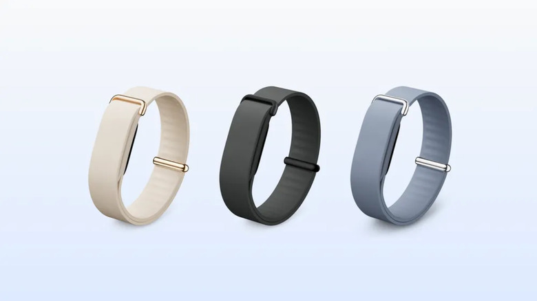 Google Fitbit Air fitness tracker in different colors