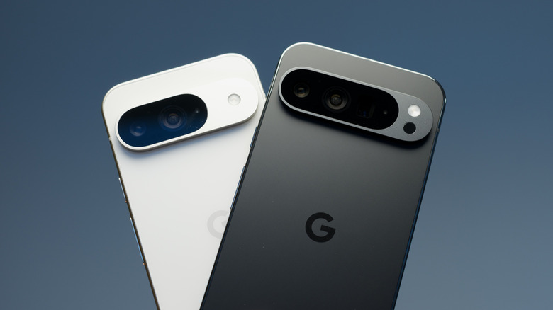 A pair of Google Pixel phones