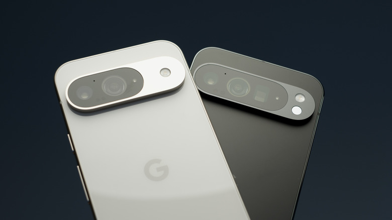 two google pixel smartphones