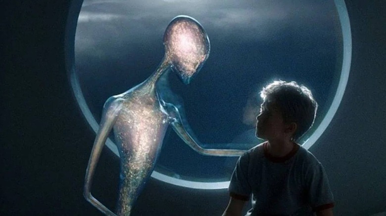 Mecha and Haley Joel Osment talking in Artificial Intelligence