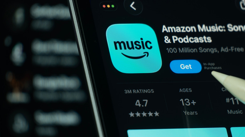 The Amazon Music app on a smartphone.