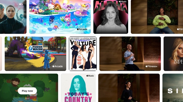 Apple's promotional image for Apple One