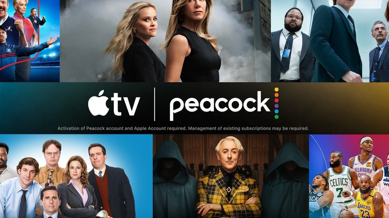 Apple TV and Peacock bundle promotional image