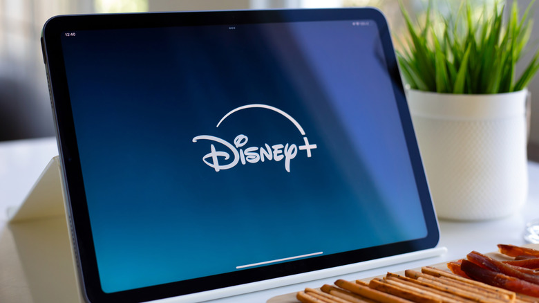 Disney+ app on a tablet