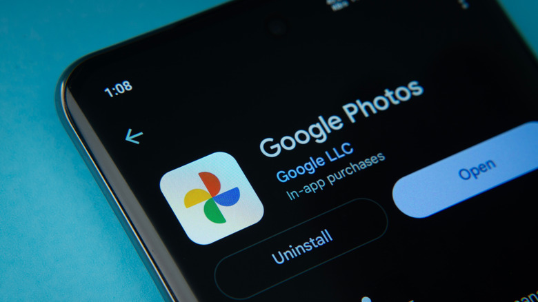 The Google Photos app on an Android phone.