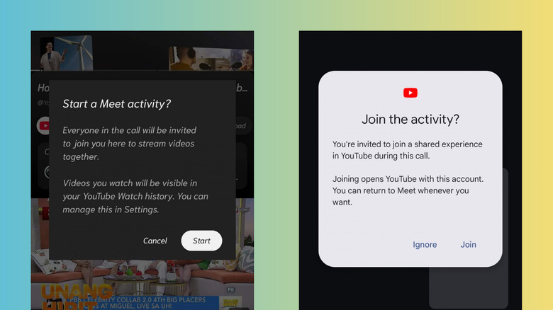 Starting co-watching on YouTube Premium in Android