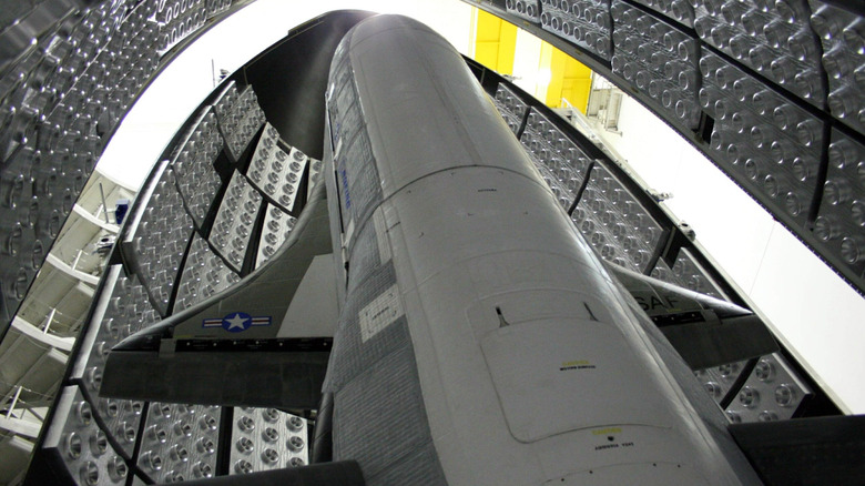 X-37B being prepared for launch