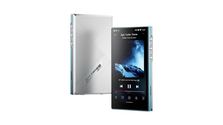 Back and front view of JadeAudio FiiO JM21 music player