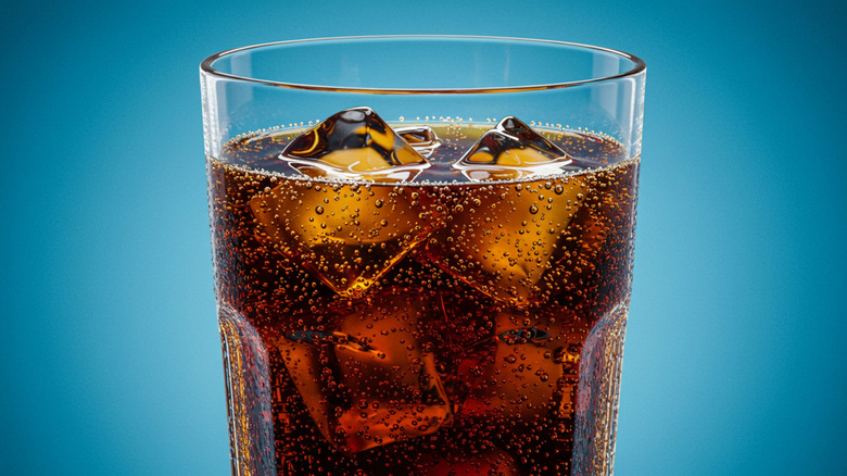 Close up of a fizzy drink