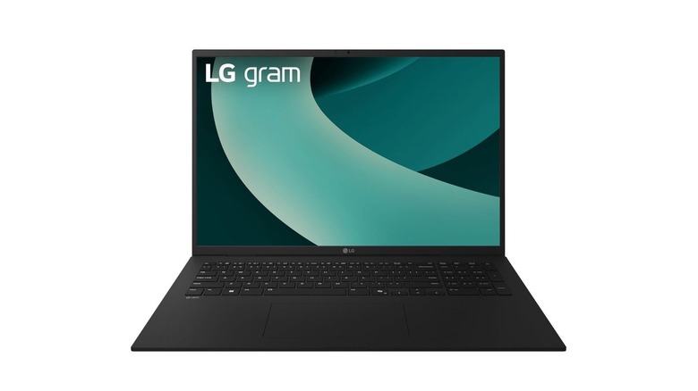 LG Gram 17, a large-display, highly sleek and thin laptop colored black