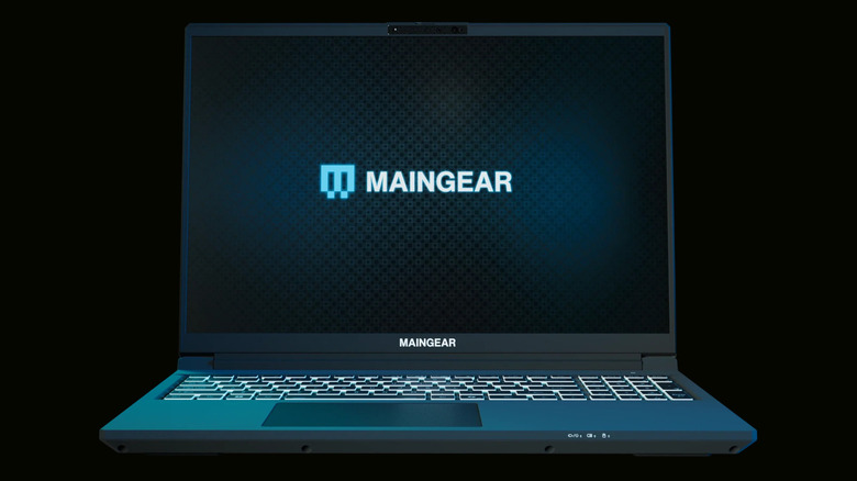 Maingear Super 16 on a black background