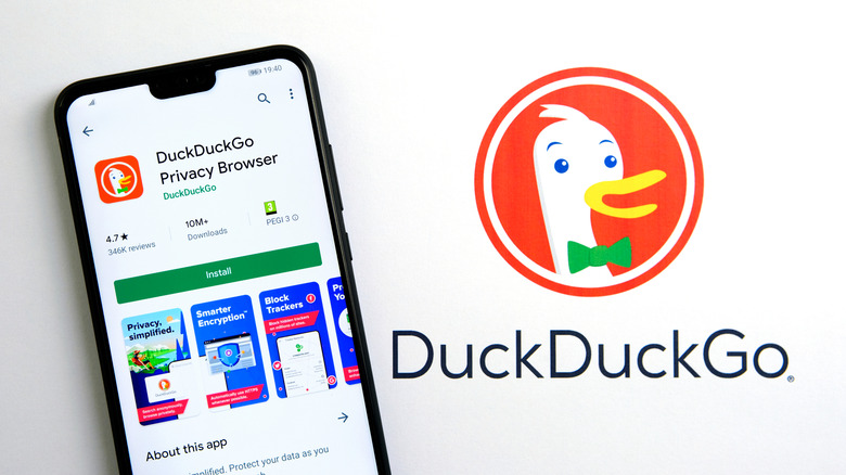 DuckDuckGo Google Play Store listing page
