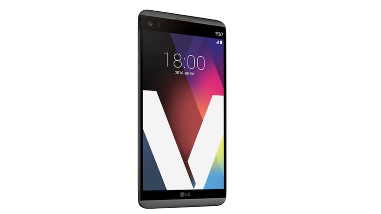 LG V20 shown from the front on a white background.