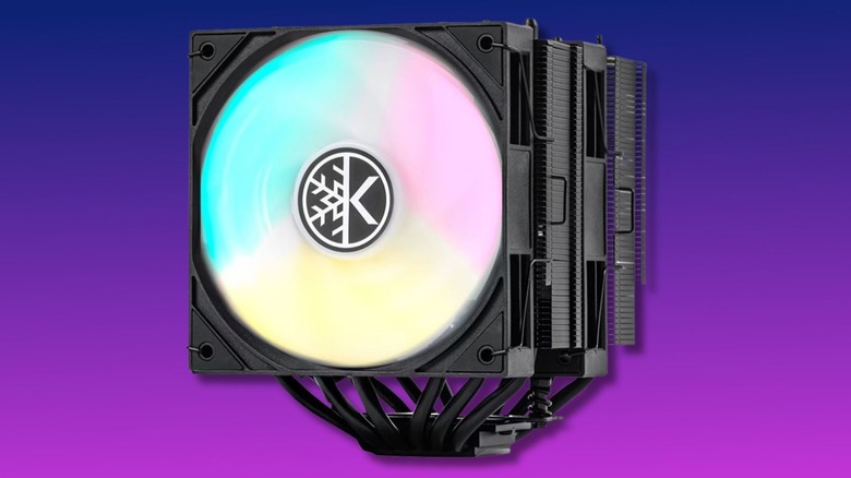 The KingCool Iron Wind ARGB on a purple gradient background