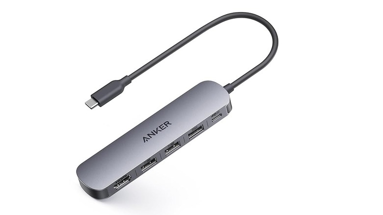 Anker 5-in-1 USB-C Hub against a white background