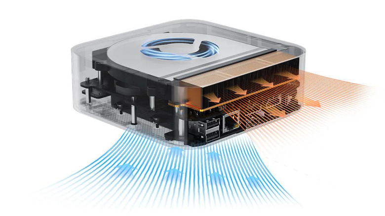 Cutaway view of Beelink SER9 Pro internal components