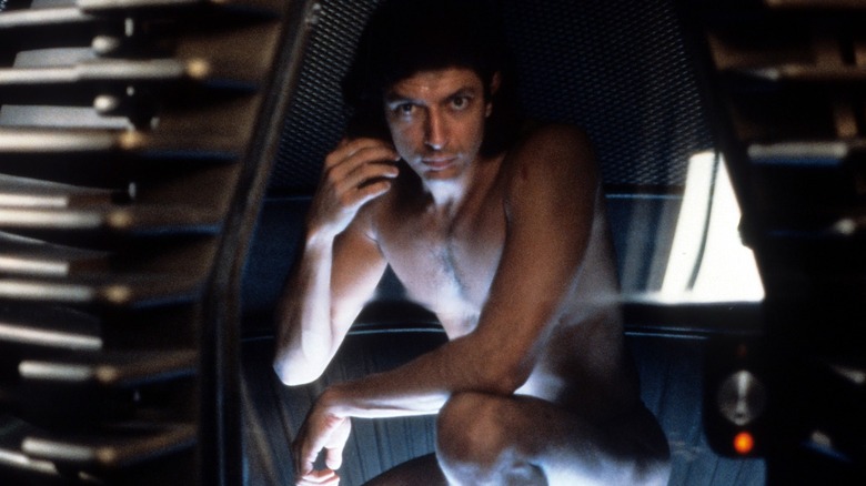 Seth Brundle in his telepod in The Fly