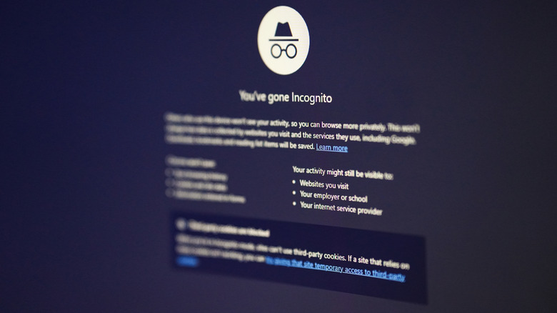 Incognito mode in the Chrome browser.