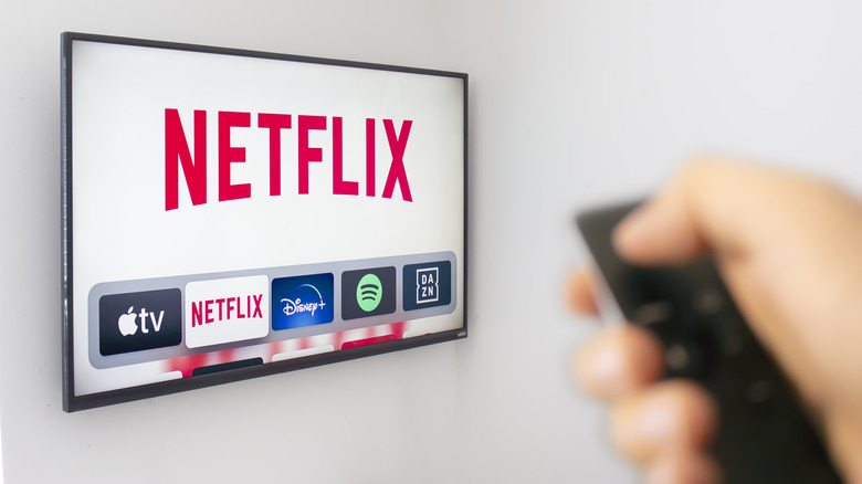 The Netflix app on a TV