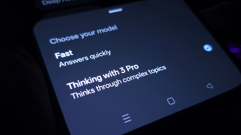 A phone invoking Google Gemini
