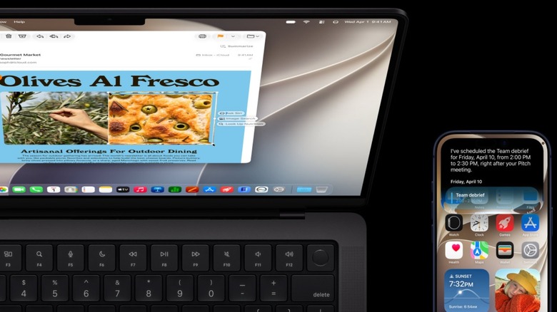 Mockup of a MacBook and an iPhone running macOS 27 and iOS 27