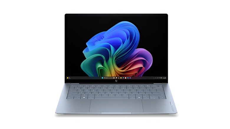 An HP OmniBook Ultra 14 laptop